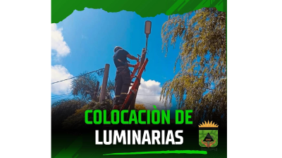 SE REALIZO LA COLOCACION DE NUEVAS LUMINARIAS